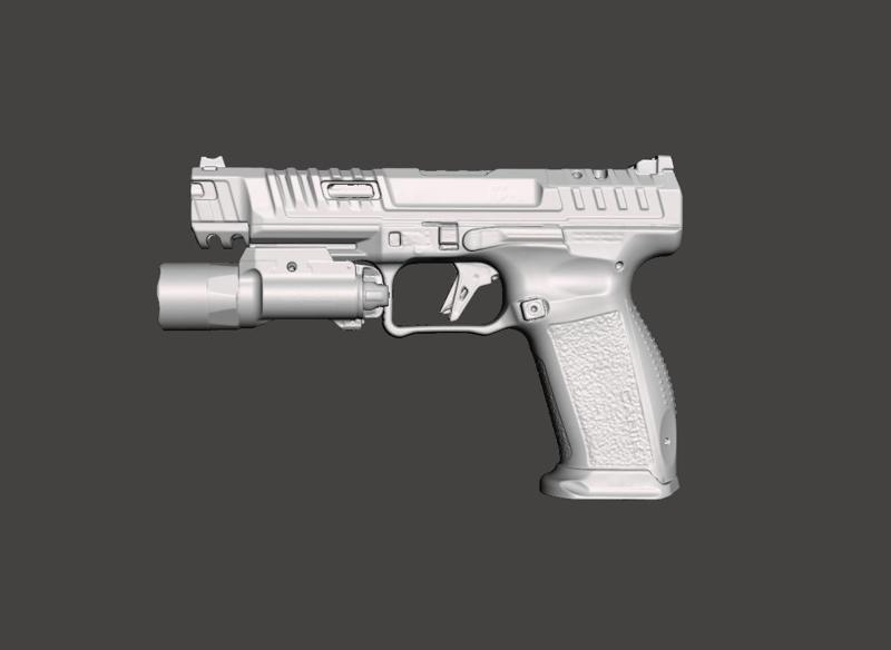 Canik Rival Surefire X300-U B Real Size 3D Gun Mold