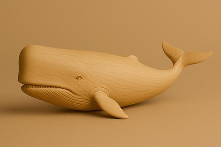 3D Printable Whale Model