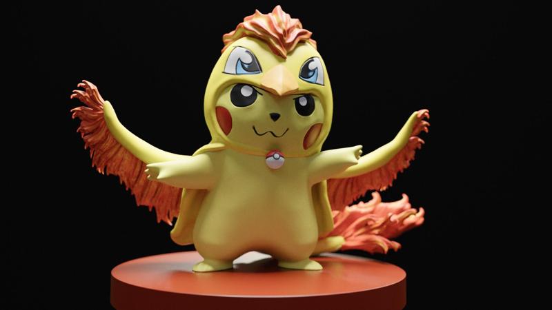 Pokemon Pikachu Moltres