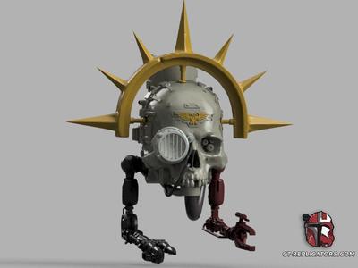 Servo Skull Space Marine 2 1:1 Scale Replica WH40K