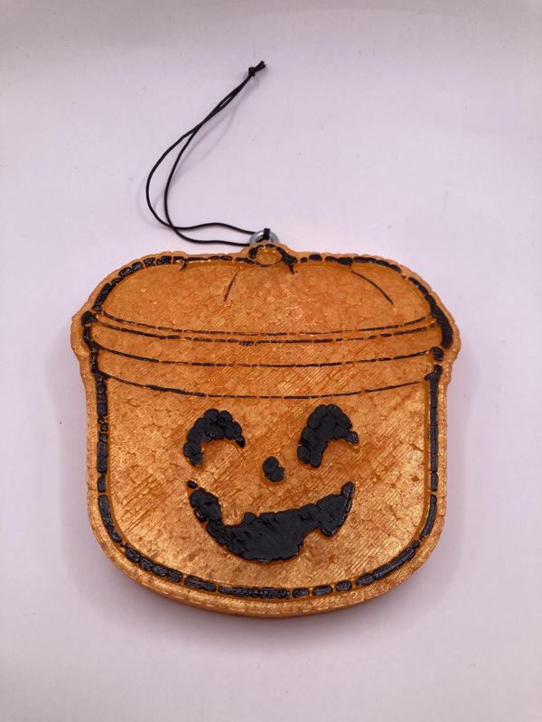 Pumpkin Boo Bucket Freshie Mold - 3D Model Mold Box for Silicone Freshie Moulds