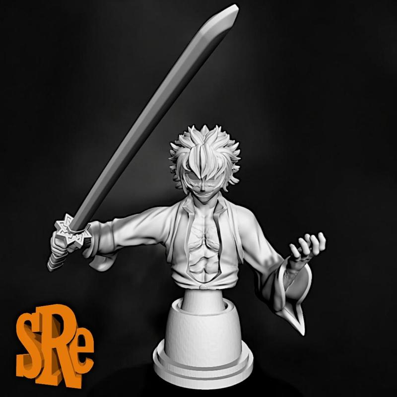 Sanemi Shinazugawa Bust - Demon Slayer