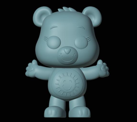 Funshine Bear funko pop from the Care Bears franchise