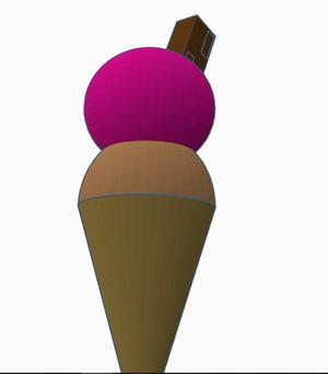 Ice cream pencil case