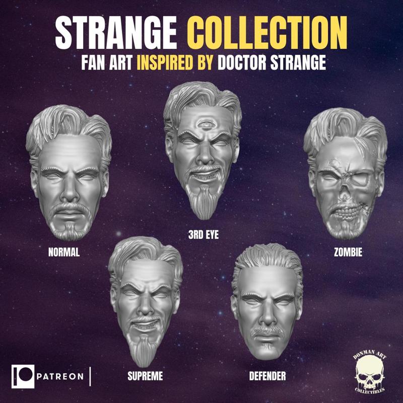 Strange Collection, Fan Art Heads inspired by the Dr. Strange