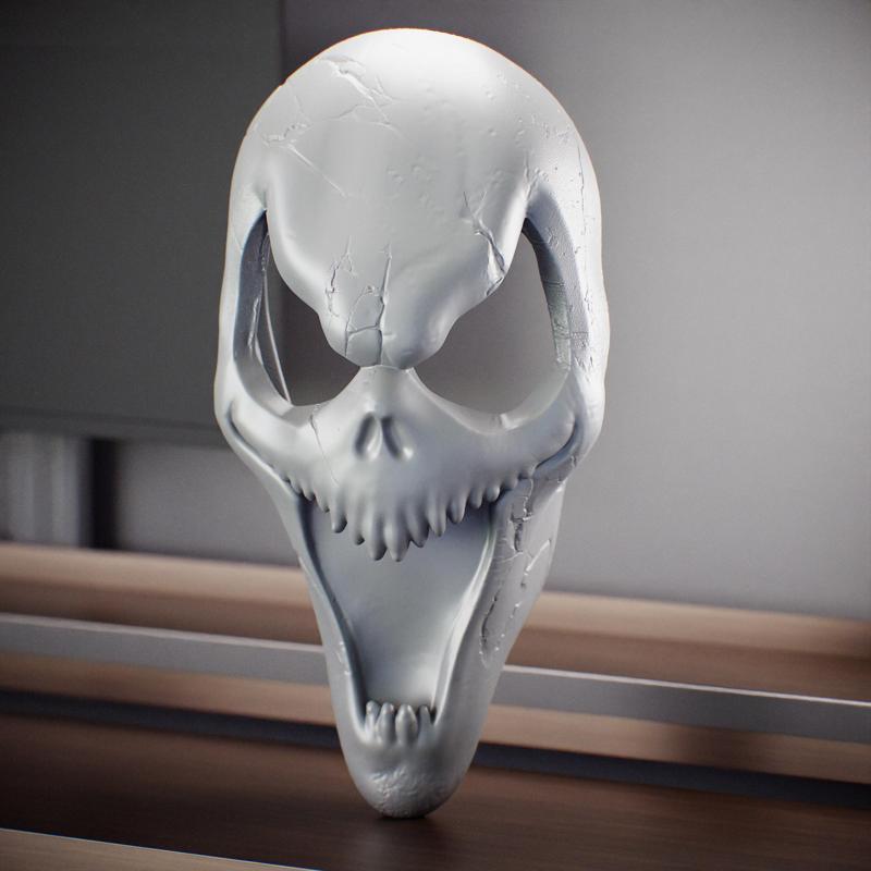 Rare Ghostface Scream mascara Ghost Face Mascara Scream Usable Mask Halloween real size