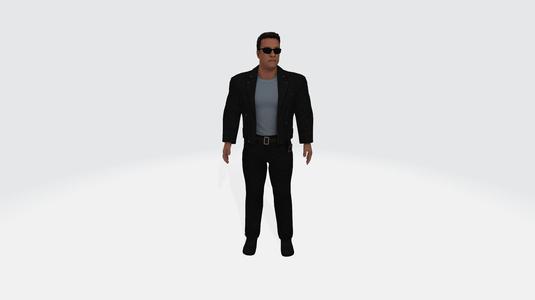 Arnold Schwarzenegger 3d model