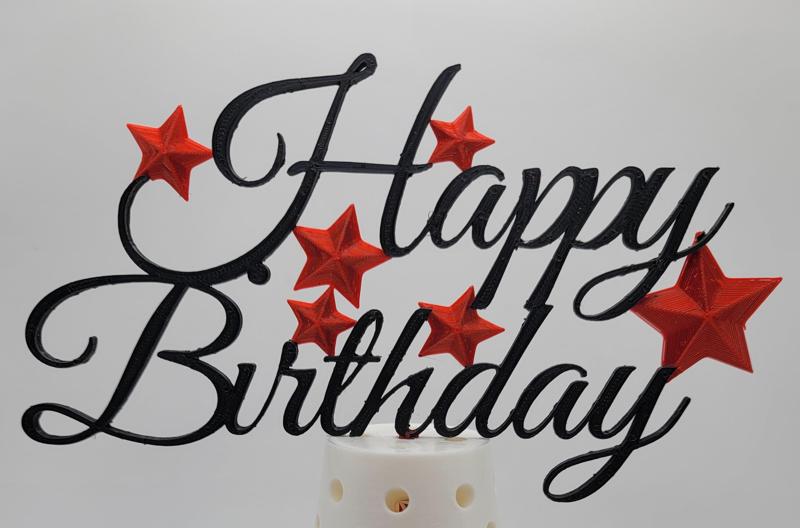 Happy Birthday Cake Topper