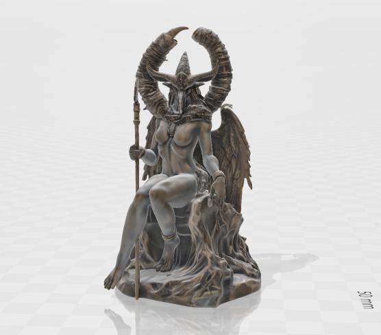 Baphomet 3 Guardian of the Abyss – Highly Detailed Real Sculpture texture