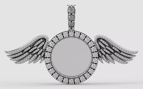 Wings  picture  memory pendant photo