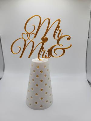 Mr & Mrs Cake Topper