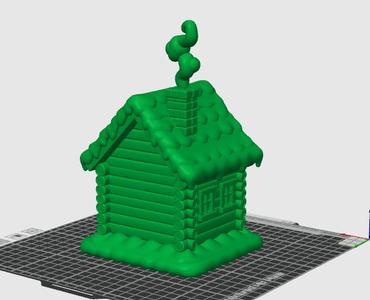 Christmas House - 3D Printable Model (holiday decoration)