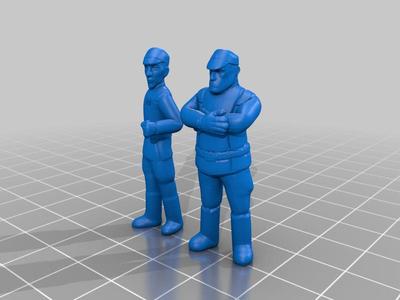 Commandant Aresko and Taskmaster Grint (legion scale)