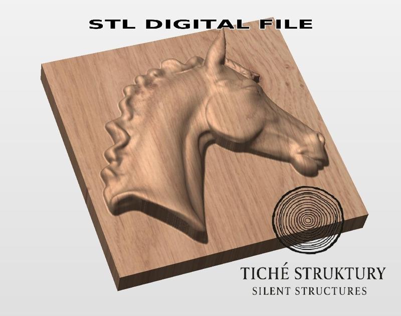 Horse Head – Classic Relief – 3D STL Model