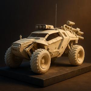 Post-Apocalyptic Armored Recon Buggy – STL