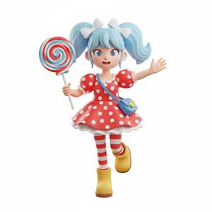 Charming Stylized Character 3D Model – Fun Cartoon Figure for Display, Desk Decor & Enthusiasts