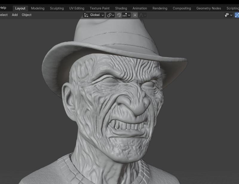 Freddy Krueger Bust - Iconic Horror Villain