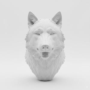 Majestic Wolf Casting Mold - Easy Print STL for DIY Resin & Craft Projects - Unique Animal Decor