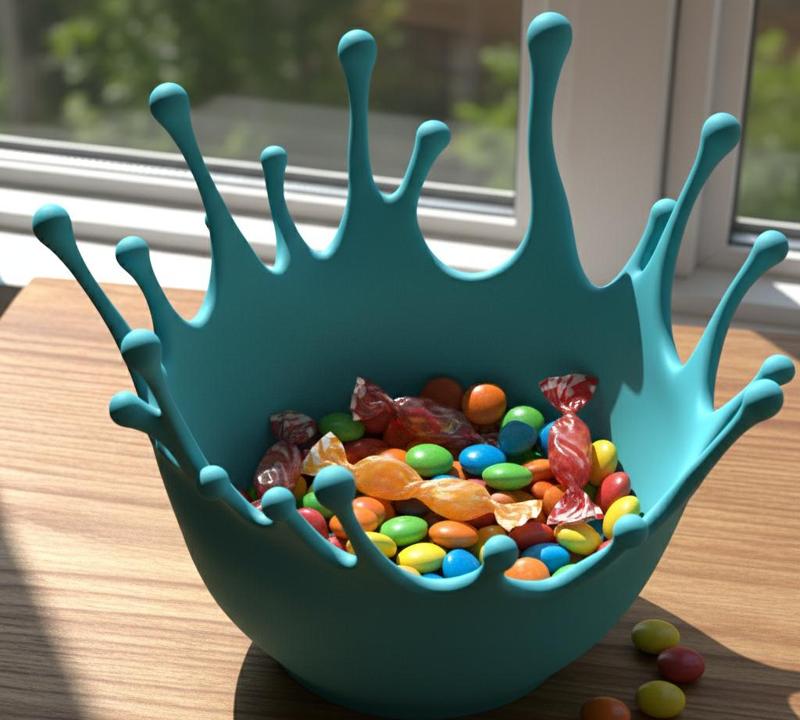 Splash Bowl – Modern 3D Printable Candy & Snack Bowl | Decorative Halloween & Christmas Gift