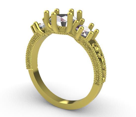 Engagement Ring 3 Diamonds