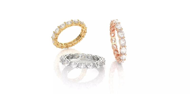 Oval Diamond Full Eternity Band
