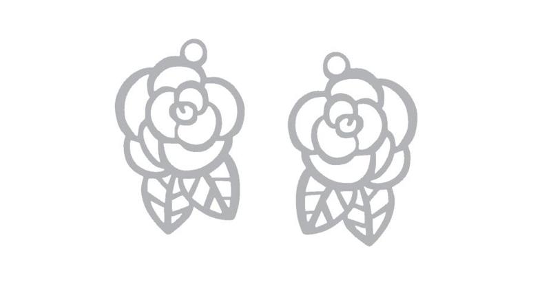 ROSE EARRINGS PENDANT