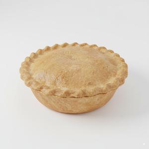 3D Printable Realistic Pie Crust Model for Miniatures, Props & Dioramas - Empty Pie Shell STL