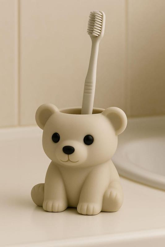 Cute Bear Toothbrush Holder