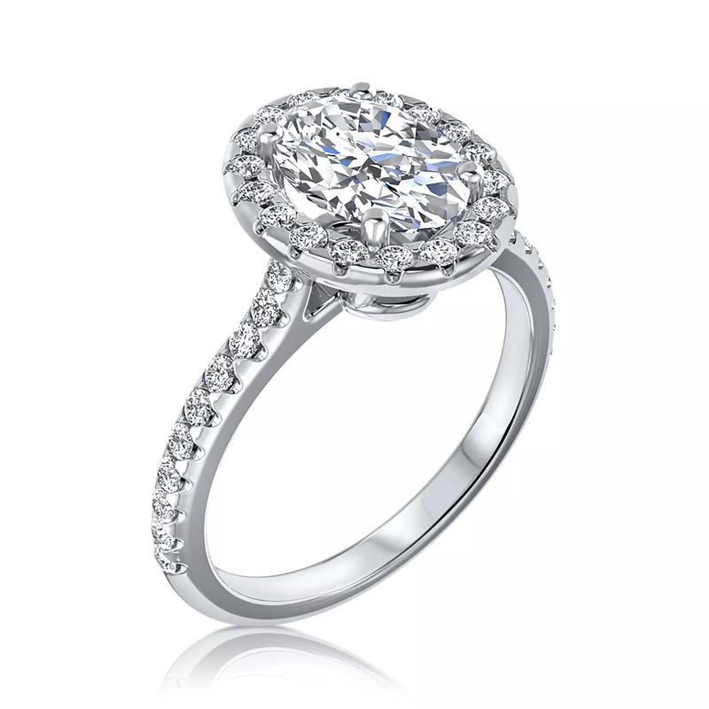 OVAL HELO ENGAGEMENT RING