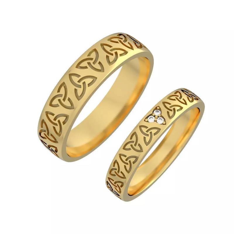 N172 Celtik wedding bands