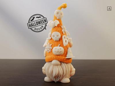 STL Model Halloween Gnome, STL for 3D Printing Commercial License Included, Gnome Decoration Bundle, Stl File
