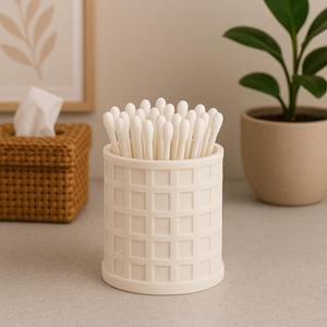 Cotton Swab Holder for Countertop
