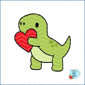 Dinosaur Cookie Cutter - Valentine - Animal - 8 STL Cookie cutter files