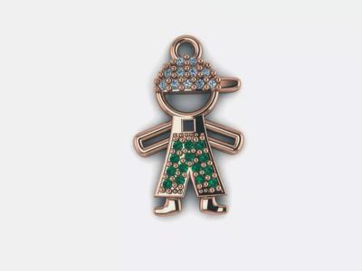 Boy Diamond Pendant