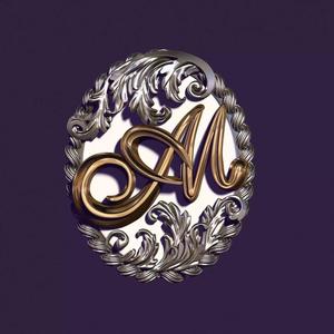 monogram AM for casting in gold and silver