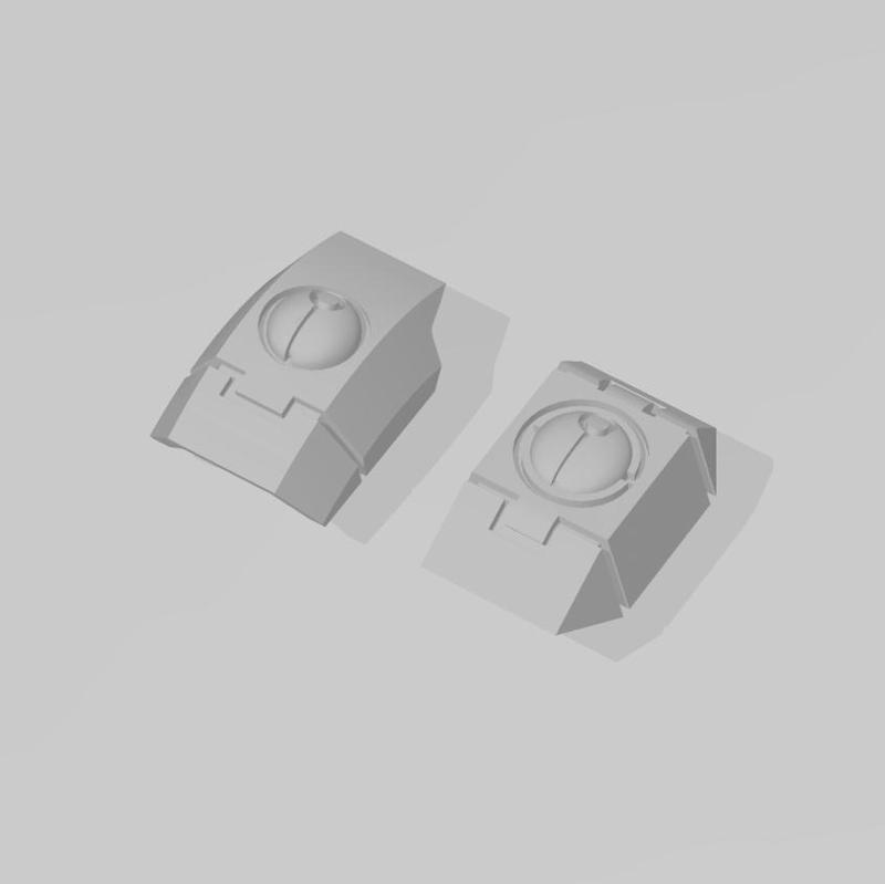 Space Communist Shoulder Pads for Warriors on Fire