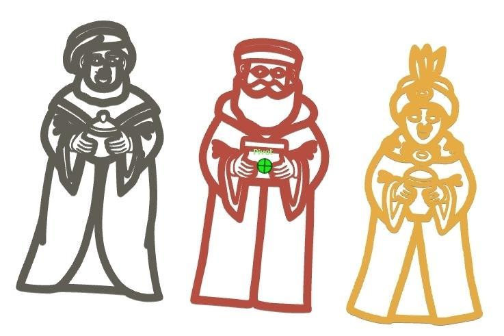 3 Beans - galette - kings - dessert - crown - epiphany - cookies -