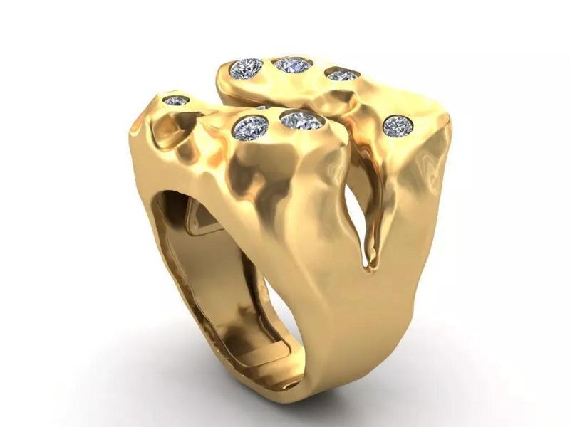 Colored Gemstone Ring- Heavy and Light Versions