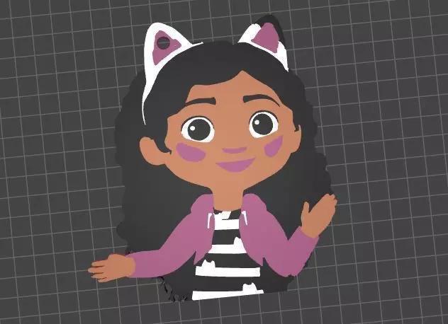 Gabby Dollhouse Keychain