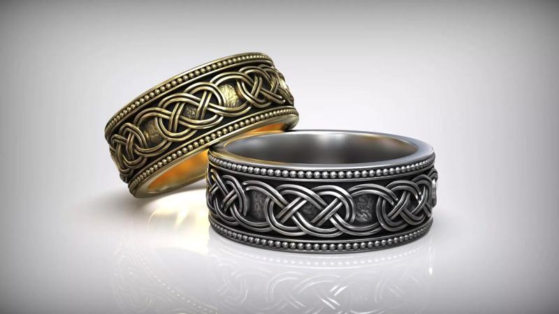 Celtic Traditional Nordic Pattern Viking Band
