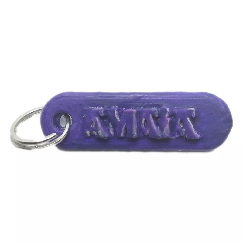 AMAIA Personalized keychain embossed letters