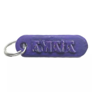 AMAIA Personalized keychain embossed letters