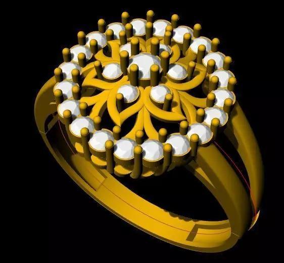 Cluster Ring 3dm and stl file