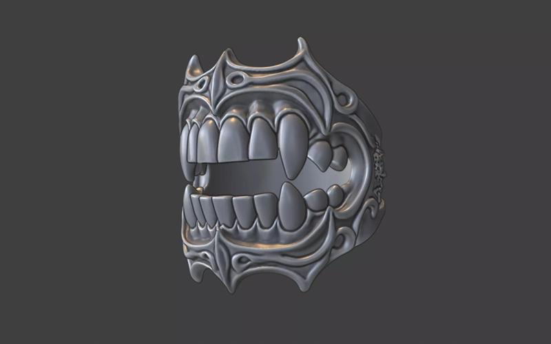creepy teeth ring