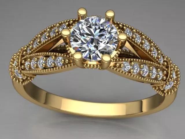 3d model female ring