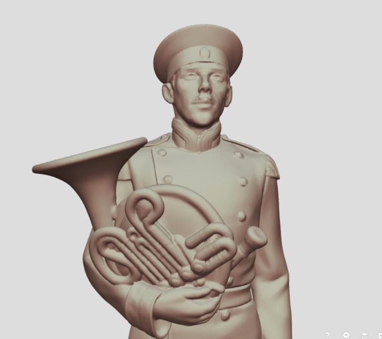 Military musician French horn player