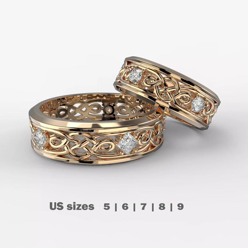 Pattern wedding band ring- STL 3d cad file