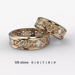Pattern wedding band ring- STL 3d cad file