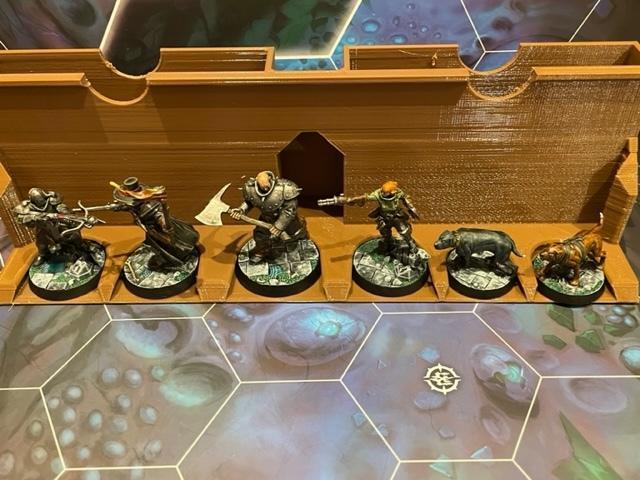 Holder for HEXBANE'S HUNTERS, War hammer Underworlds, Nethermaze