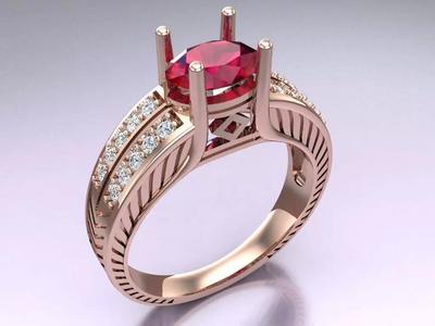 Oval stone ring - Womens  Rings - N832947